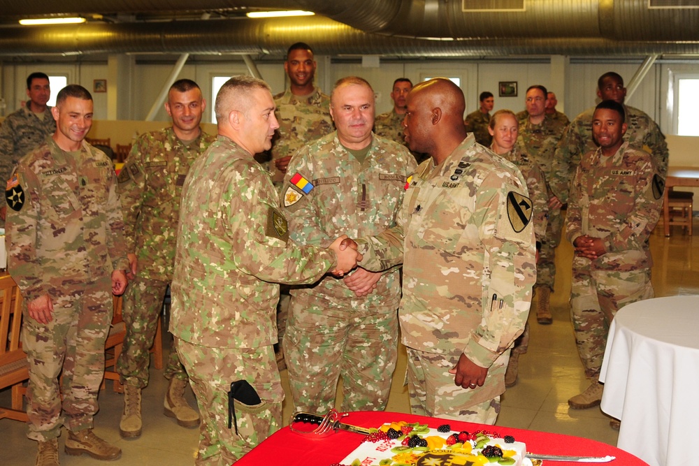 2nd Battalion, 5th Cavalry Regiment, 1st Armored Brigade Combat Team, 1st Cavalry Division Uncasing Ceremony in Romania