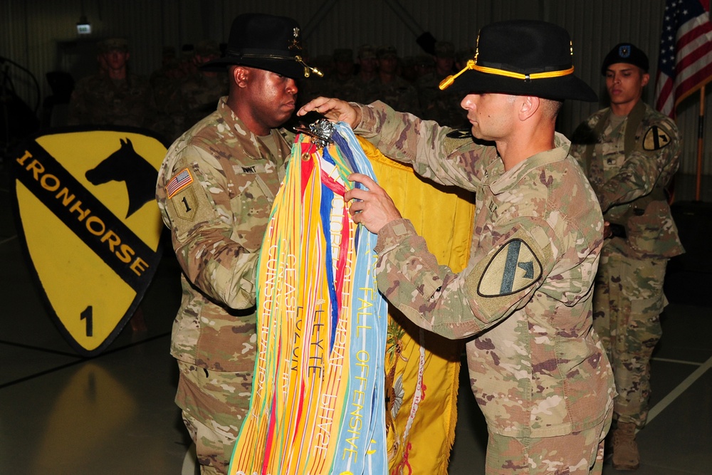 2nd Battalion, 5th Cavalry Regiment, 1st Armored Brigade Combat Team, 1st Cavalry Division Uncasing Ceremony in Romania