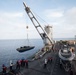 USS Harpers Ferry Conducts Crane Operations