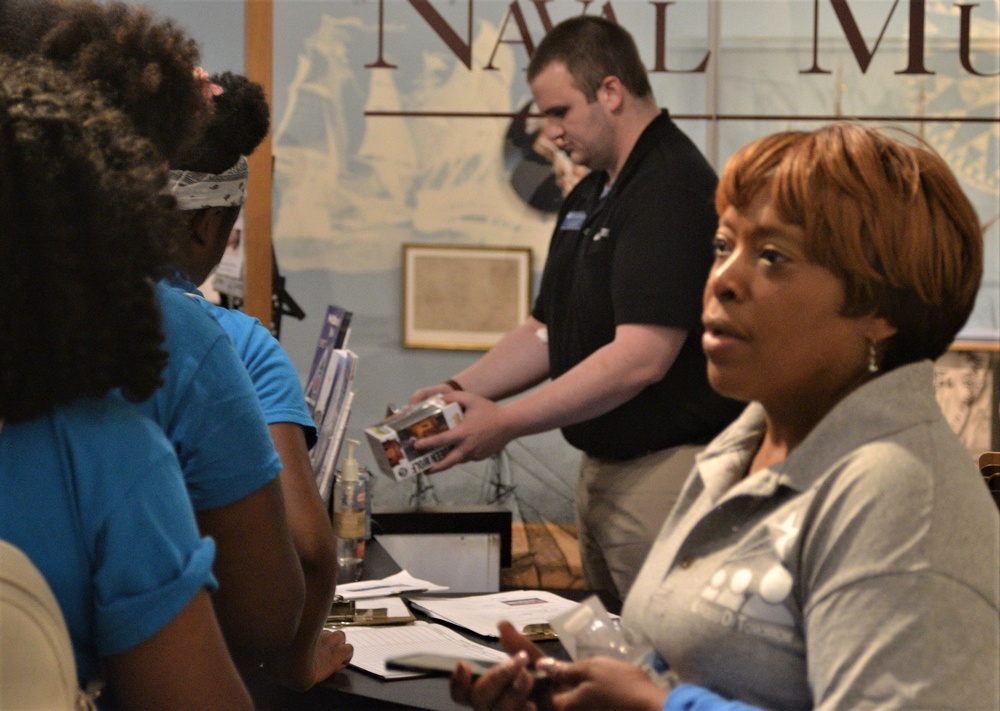 Campers take tour of naval museum