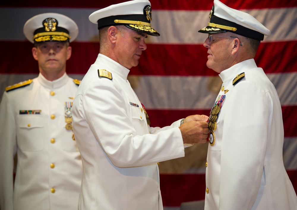 Navy Recruiting Region East Commander Retires Following Changes of Command