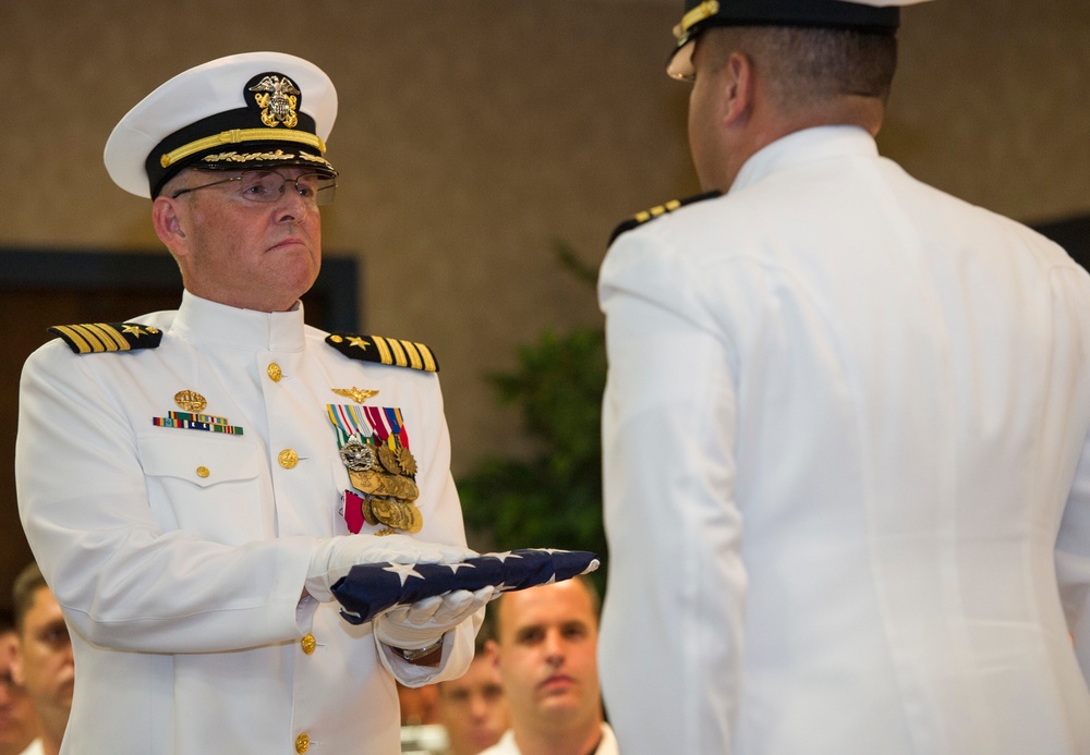 Navy Recruiting Region East Commander Retires Following Changes of Command