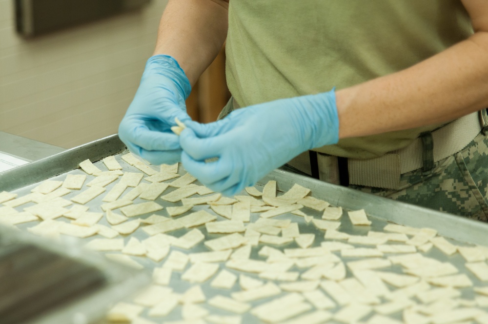 FOOD FOR THOUGHT: US ARMY RESERVE COOKS SERVE ESPRIT DE CORPS