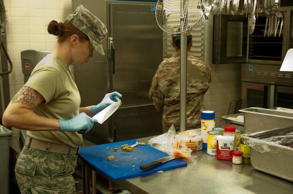 FOOD FOR THOUGHT: US ARMY RESERVE COOKS SERVE ESPRIT DE CORPS