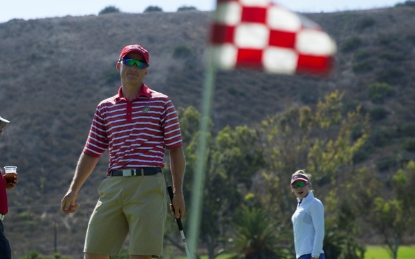 Marine takes a swing at All-Forces Golf Team