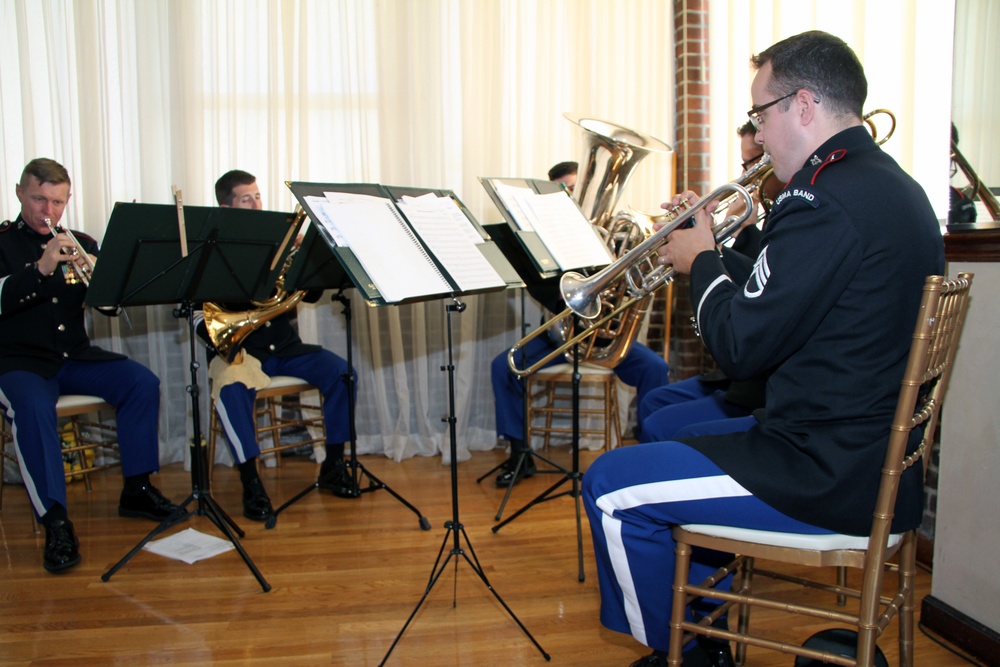 West Point Band musicians perform at change-of-command