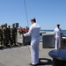 U.S. Navy commemorates the 100th anniversary of the sinking of the USS San Diego (ACR 6) with a wreath laying ceremony.