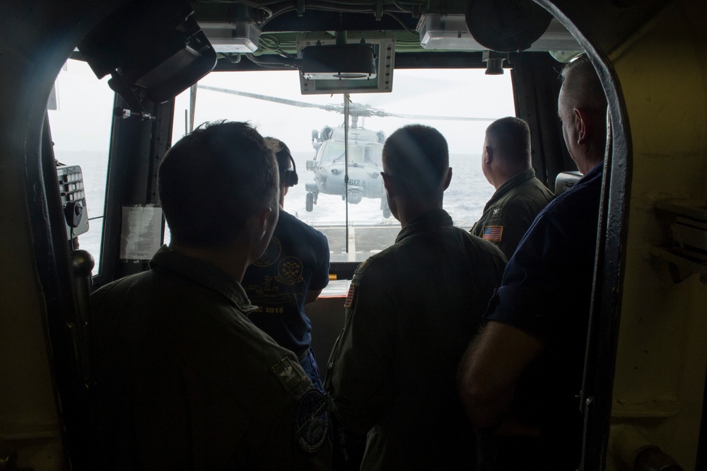 USCGC Bertholf conducts flight operations during RIMPAC 2018