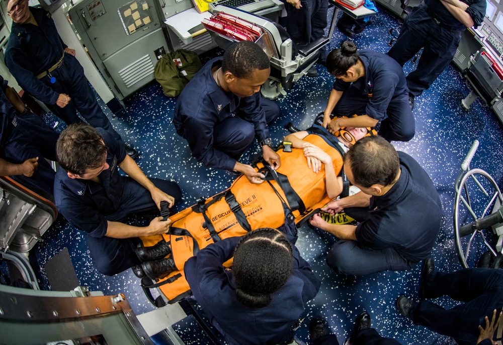 USS Dewey Medical Training