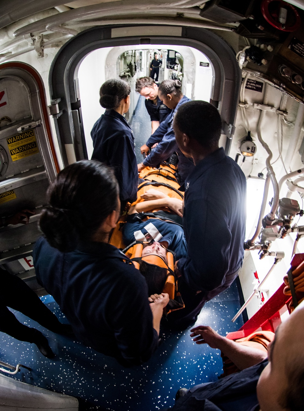 USS Dewey Medical Training