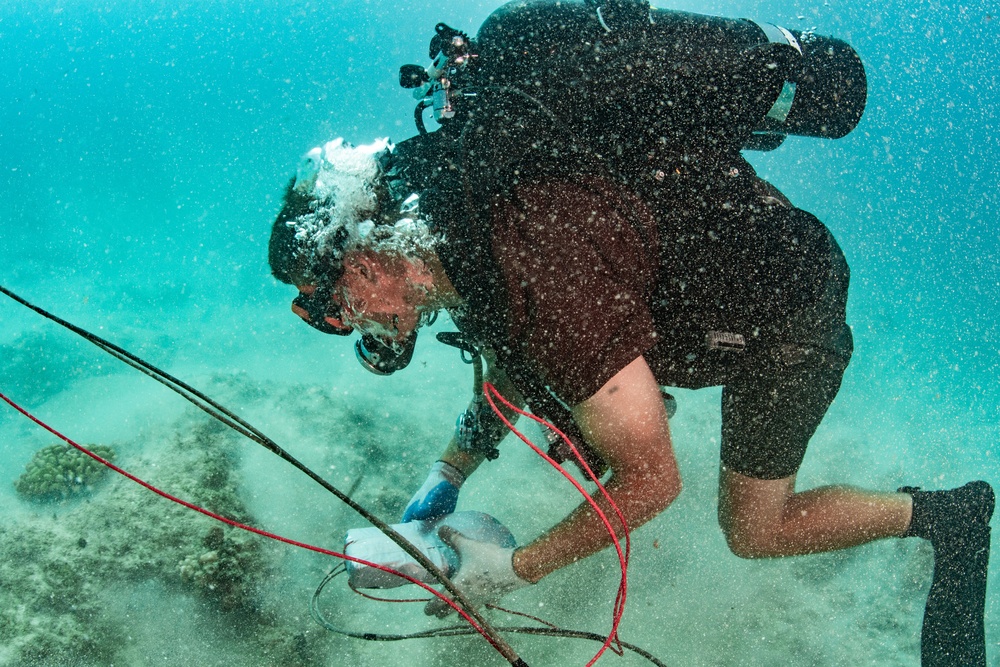 UCT-2 conduct underwater demolition