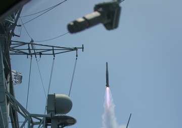Canadian Ship Launches Missile