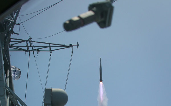 Canadian Ship Launches Missile