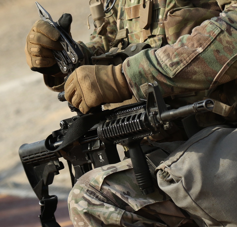 Task Force Spartan Soldiers increase mission readiness during M4 qualification