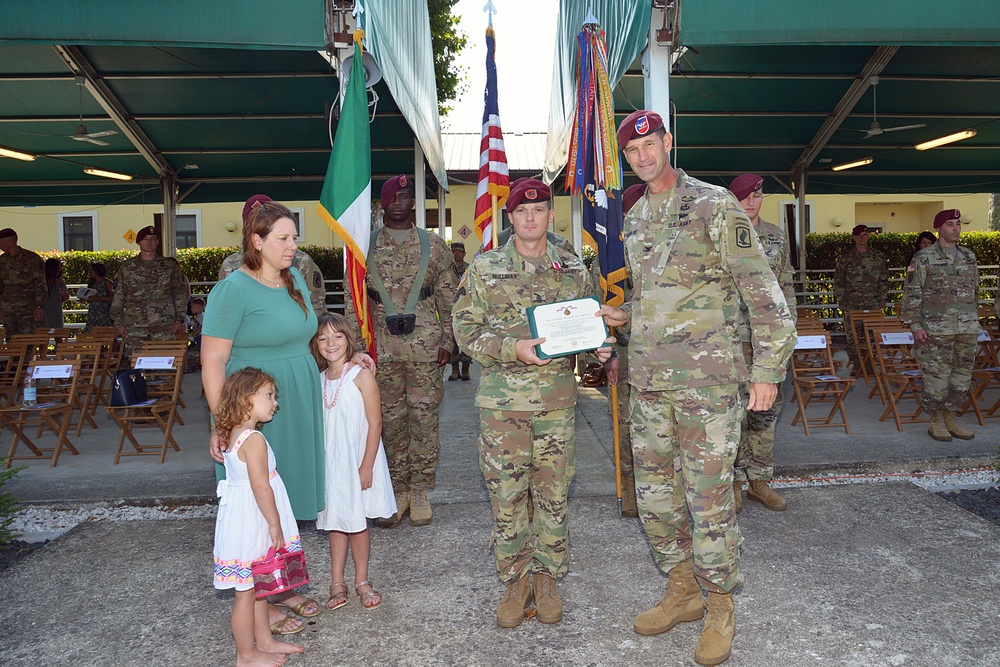 1st Battalion, 503rd Infantry Regiment, 173rd Airborne Brigade Award Ceremony