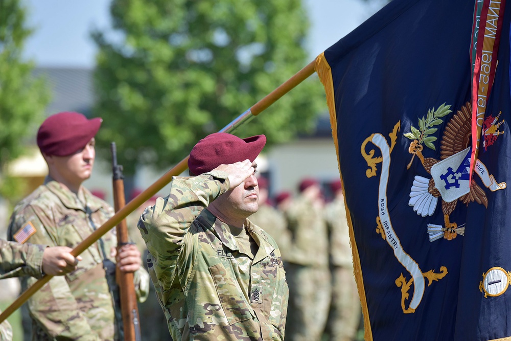 1st Battalion, 503rd Infantry Regiment, 173rd Airborne Brigade Change of Responsibility Ceremony