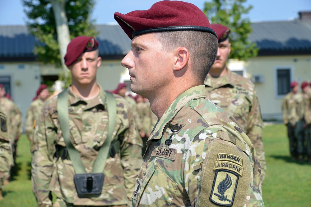 1st Battalion, 503rd Infantry Regiment, 173rd Airborne Brigade Change of Responsibility Ceremony