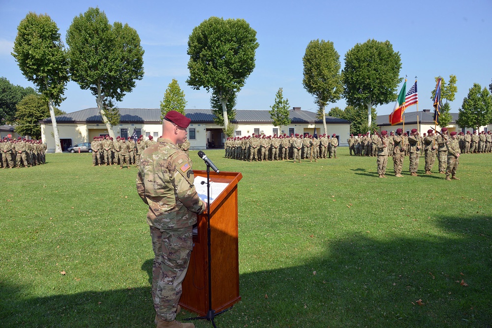 1st Battalion, 503rd Infantry Regiment, 173rd Airborne Brigade Change of Responsibility Ceremony