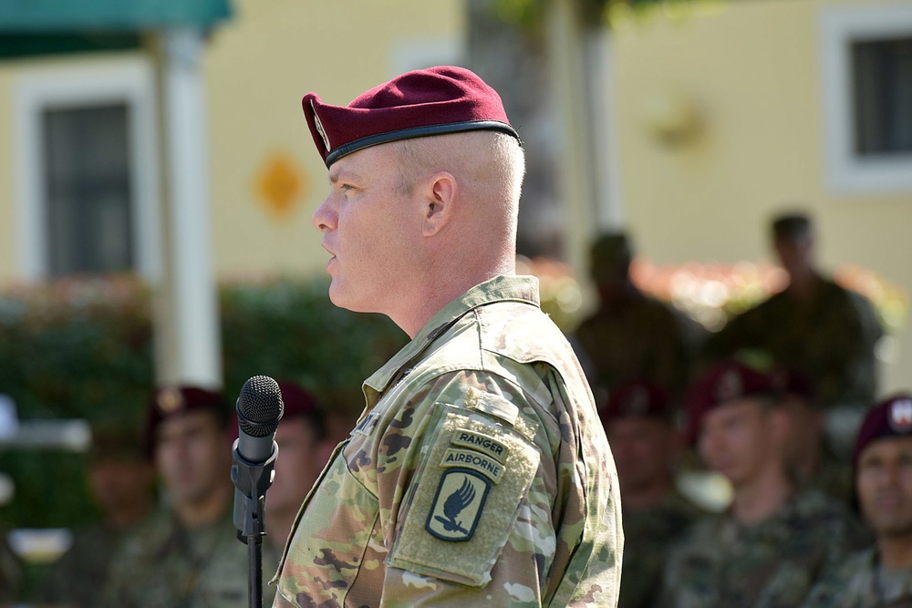 1st Battalion, 503rd Infantry Regiment, 173rd Airborne Brigade Change of Responsibility Ceremony