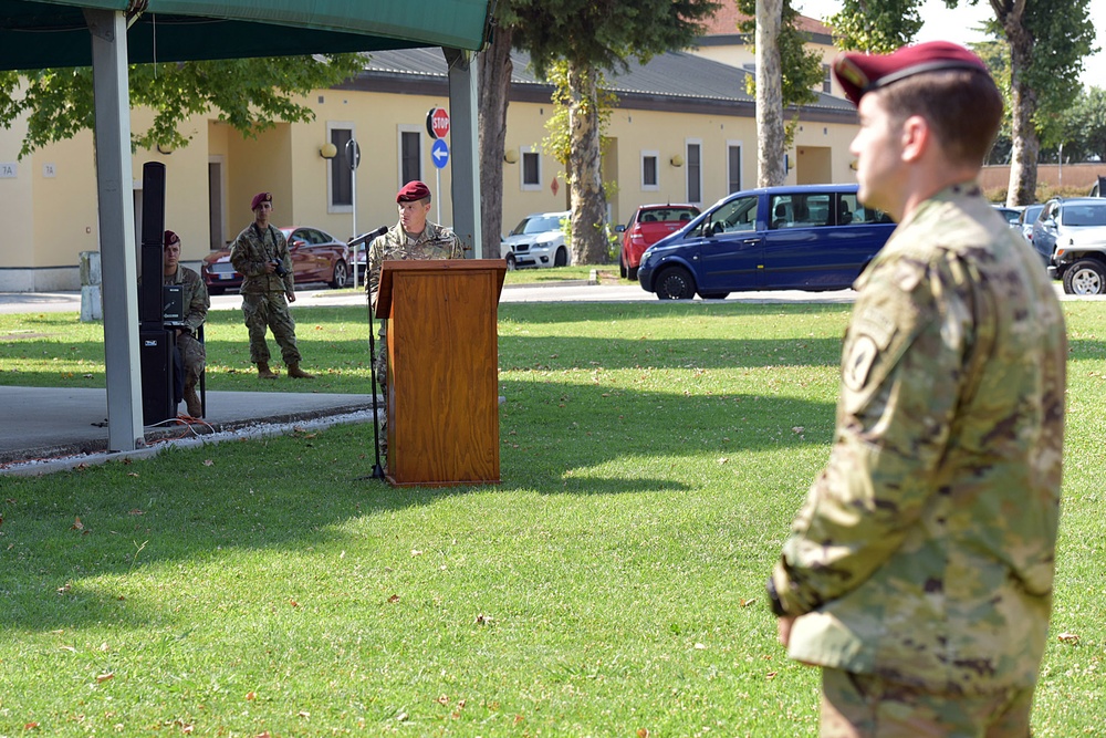 1st Battalion, 503rd Infantry Regiment, 173rd Airborne Brigade Change of Responsibility Ceremony