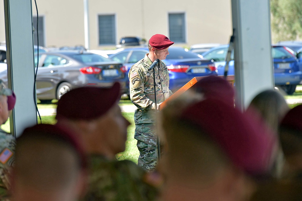 1st Battalion, 503rd Infantry Regiment, 173rd Airborne Brigade Change of Responsibility Ceremony