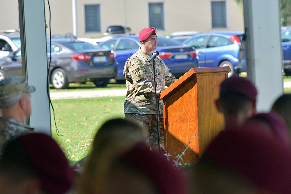 1st Battalion, 503rd Infantry Regiment, 173rd Airborne Brigade Change of Responsibility Ceremony