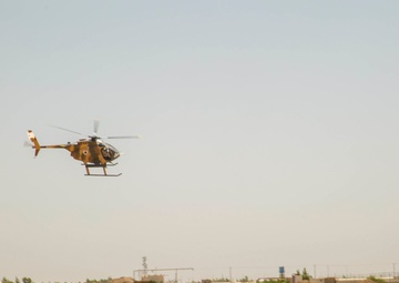AAF MD 530 pilots supported ground troops during live-fire exercise
