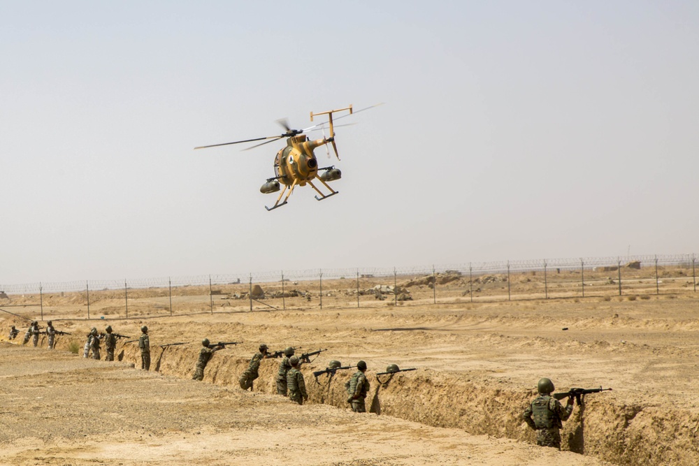 AAF MD 530 pilots supported ground troops during live-fire exercise AAF MD 530 pilots supported ground troops during live-fire exercise