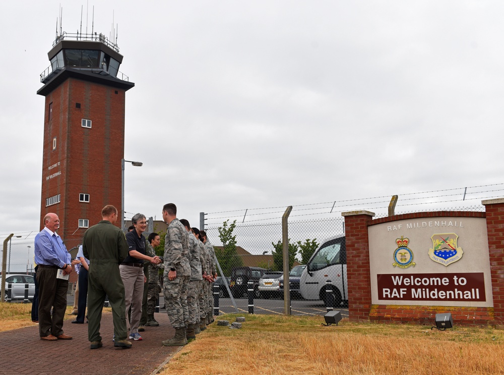 Secretary Wilson returns to RAF Mildenhall, discusses innovation, strategy