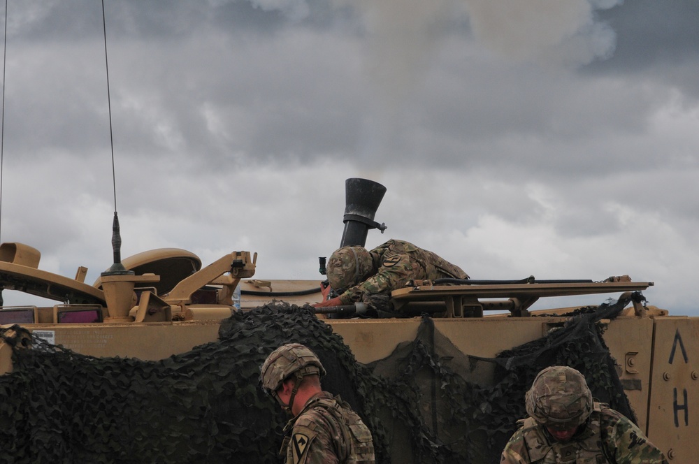 Soldiers Conduct Mortar Live Fire Training