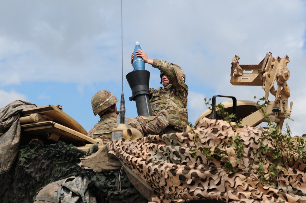 Soldiers Conduct Mortar Live Fire Training