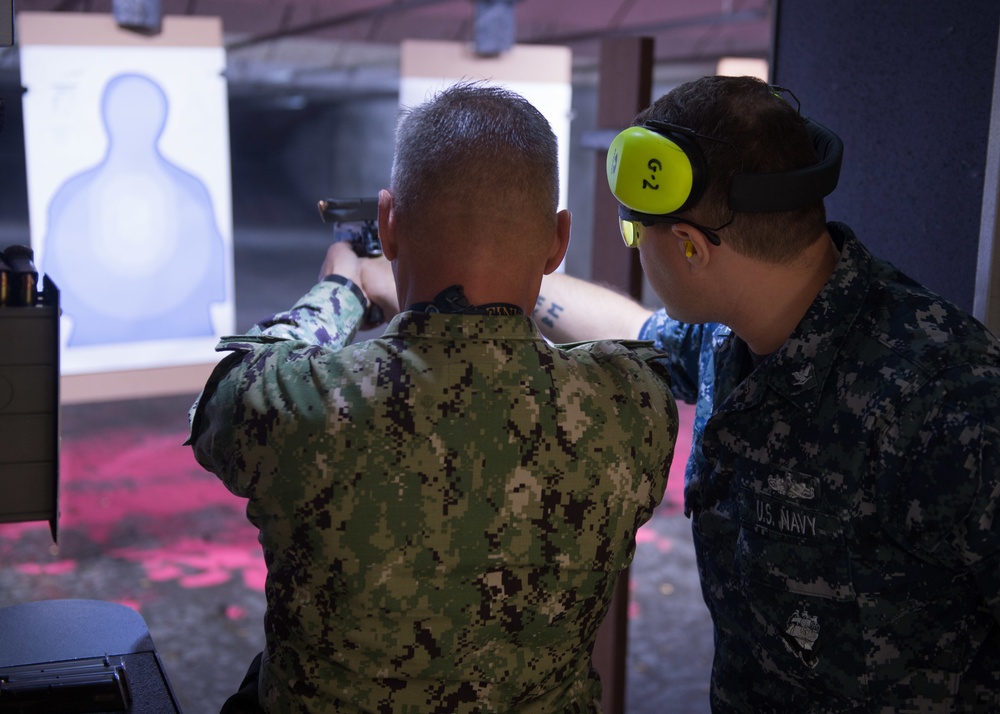 Sailors Participate In Gun Qualification
