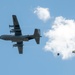 Cargo drop from C-130 Hercules