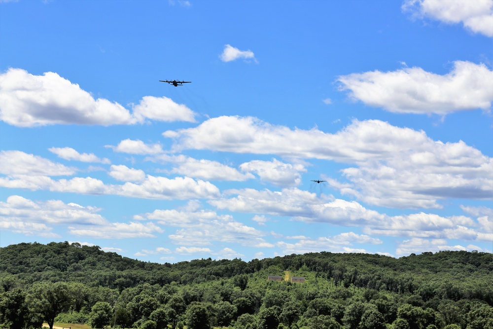 C-130s, crews complete CDS airdrop at Fort McCoy for Patriot North 2018