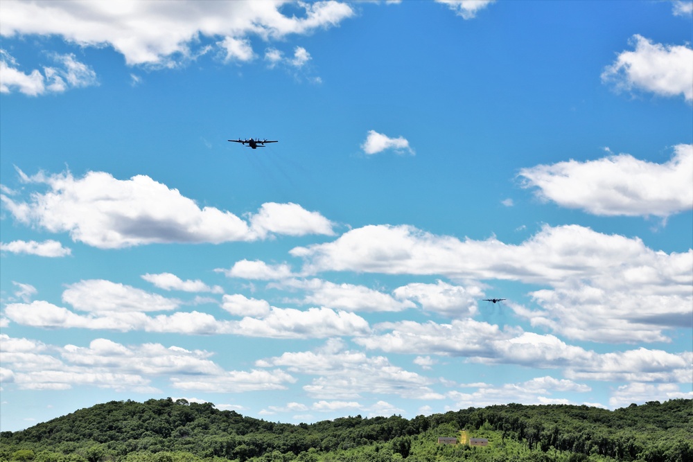 C-130s, crews complete CDS airdrop at Fort McCoy for Patriot North 2018