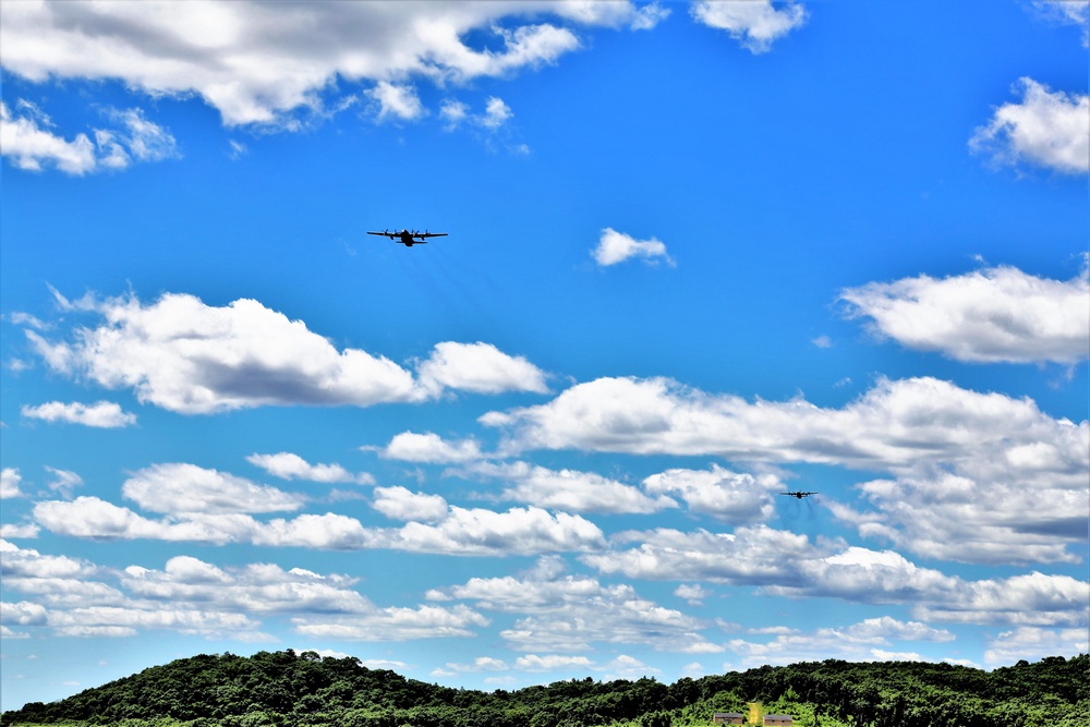 C-130s, crews complete CDS airdrop at Fort McCoy for Patriot North 2018