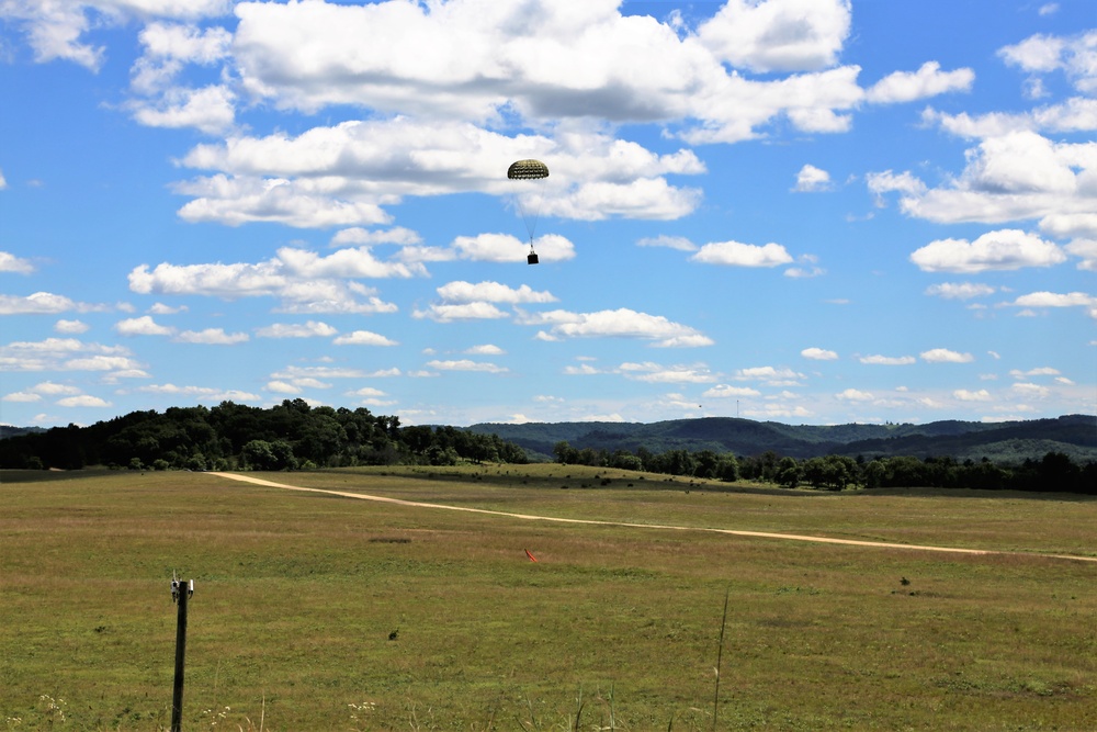 C-130s, crews complete CDS airdrop at Fort McCoy for Patriot North 2018