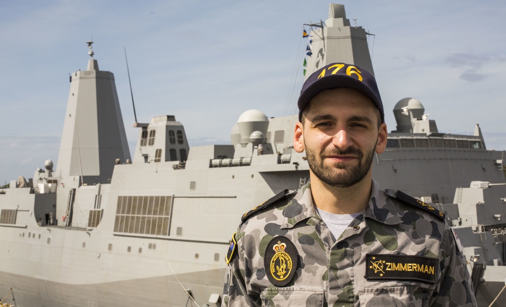 Faces of RIMPAC: Royal Australian Navy Leading Seaman Daniel Zimmerman