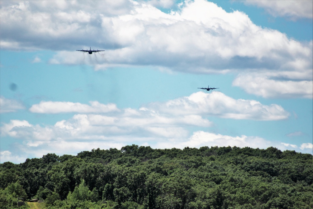 C-130s, crews complete CDS airdrop at Fort McCoy for Patriot North 2018