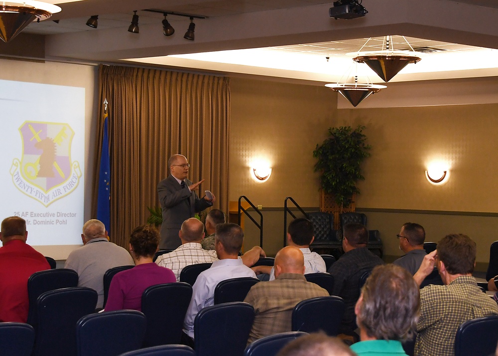 25th Air Force executive director meets Warriors of the North