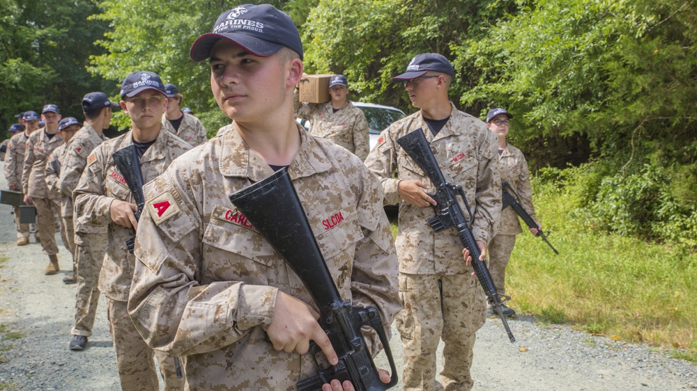 Students learn Marine Corps leader via training exercises