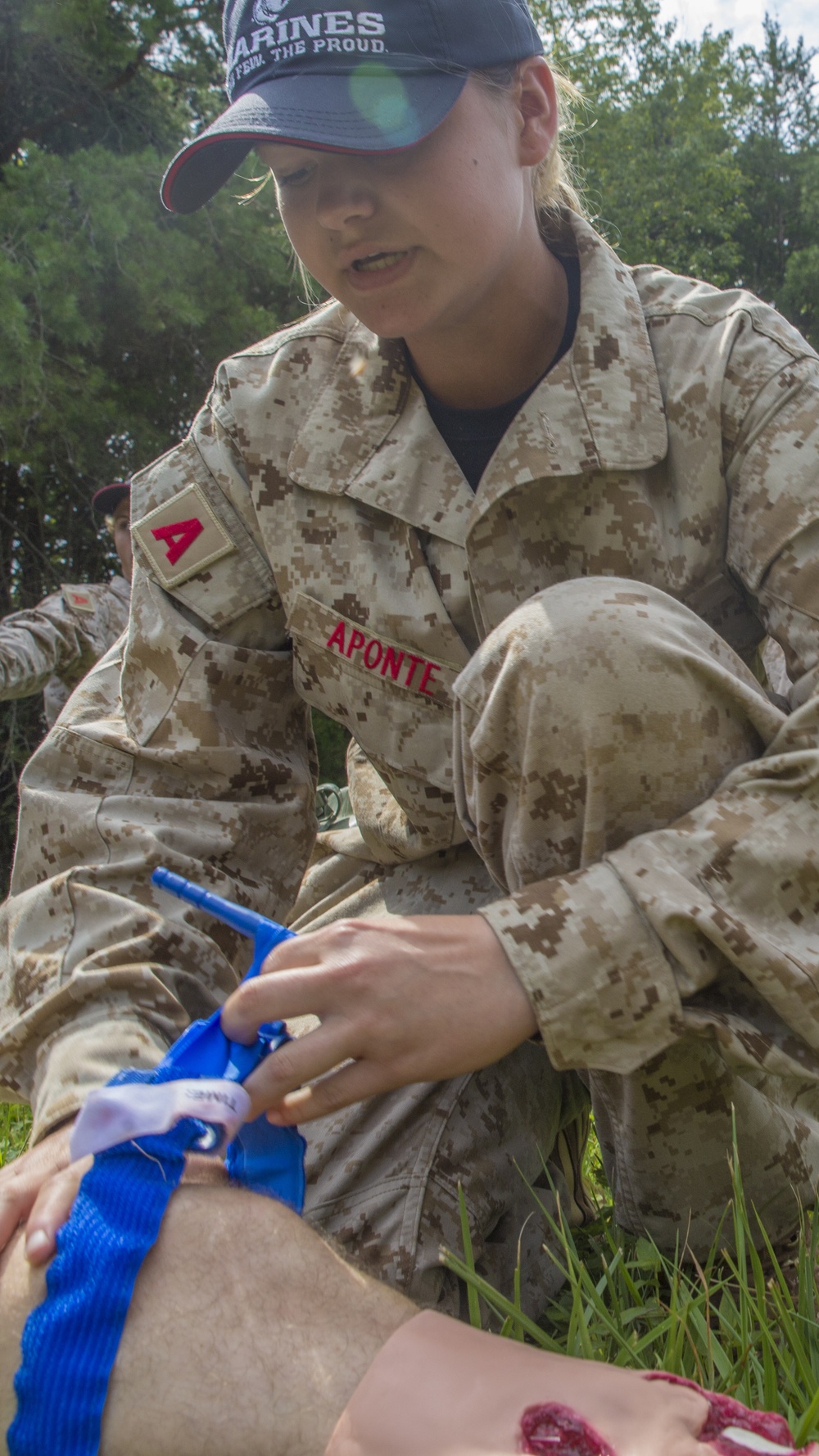 Students learn Marine Corps leadership via training exercises