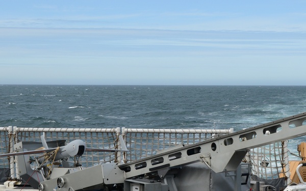 Cutter Stratton deploys first UAS above the Arctic Circle