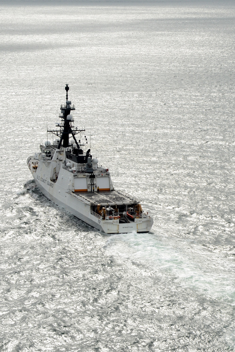 Cutter Stratton patrols above the Arctic Circle