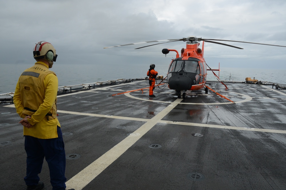 Cutter Stratton patrols above the Arctic Circle
