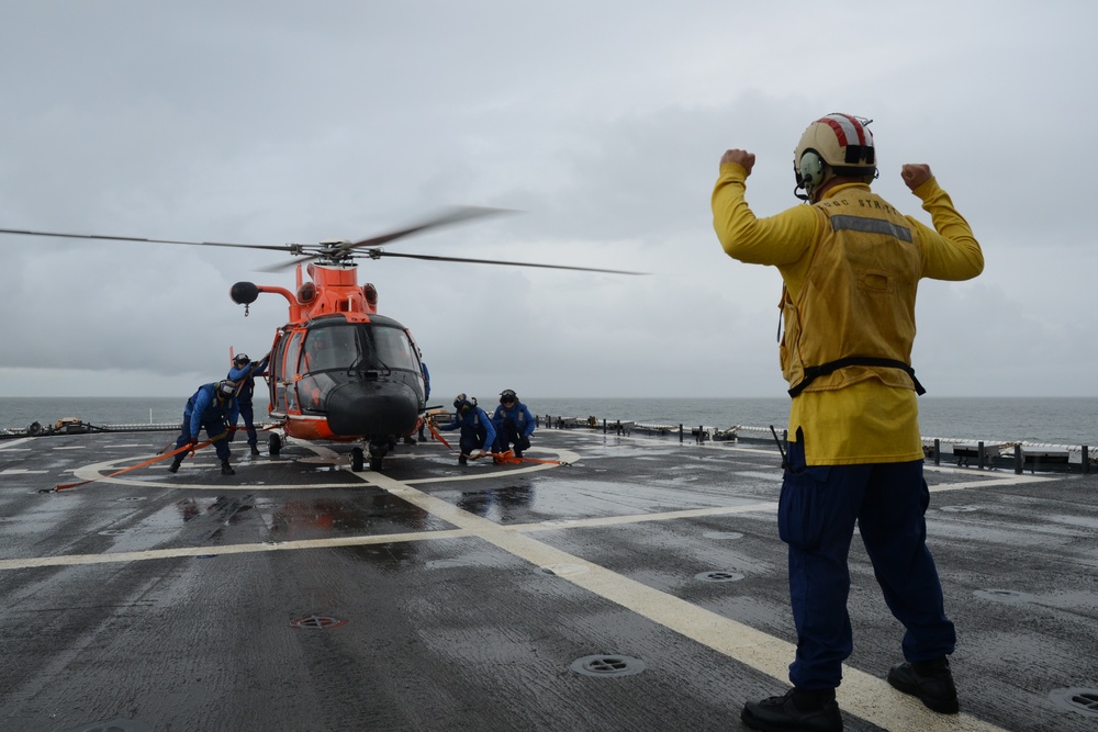 Cutter Stratton patrols above the Arctic Circle
