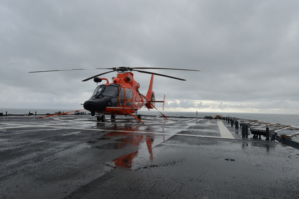 Cutter Stratton patrols above the Arctic Circle