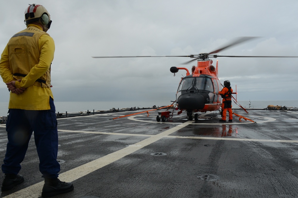 Cutter Stratton patrols above the Arctic Circle