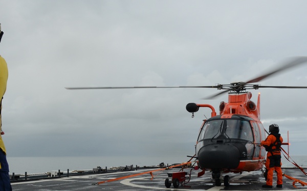 Cutter Stratton patrols above the Arctic Circle