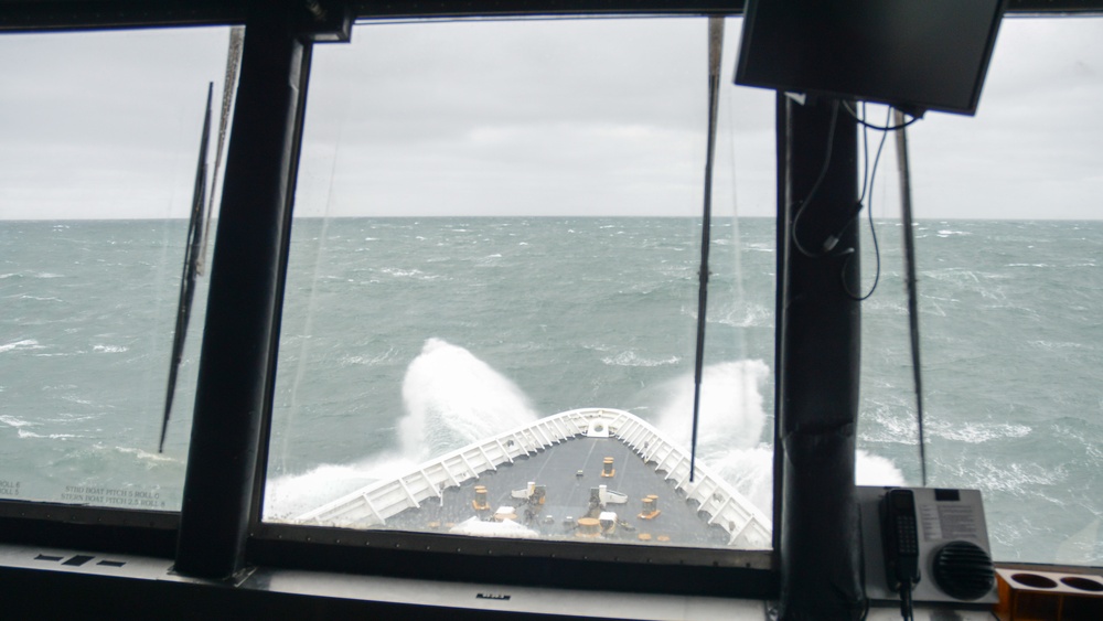 Cutter Stratton patrols above the Arctic Circle